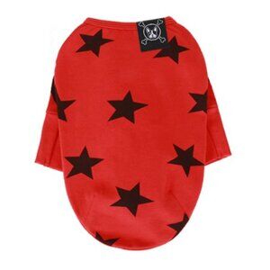 Long Sleeve Star Shirt by Puppy Angel - RED SIZE S/M